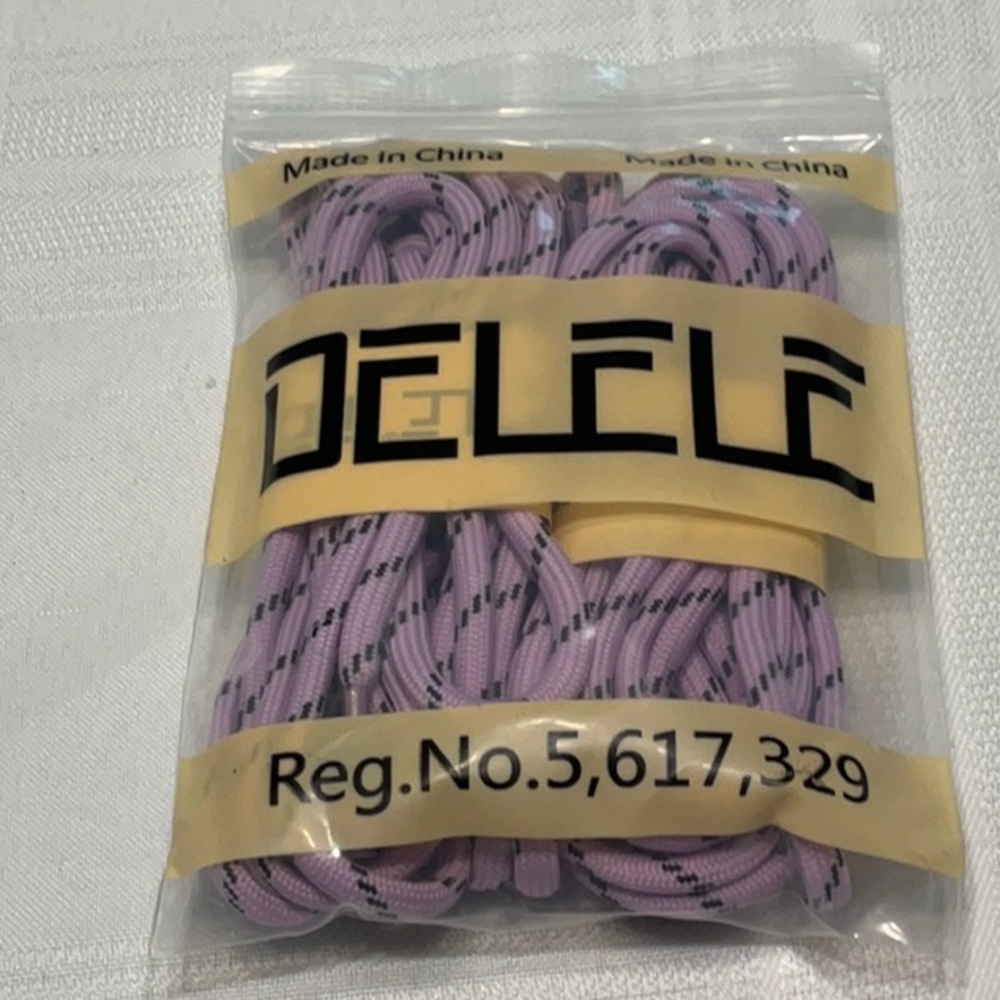 Purple and Black Shoelaces for Boots